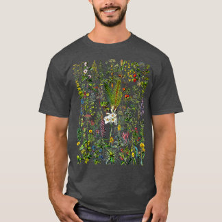 Blume der Vintagen Blume Pflanze Gartenarbeit T-Shirt