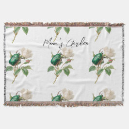 Blume der Vintagen botanischen Mama Decke