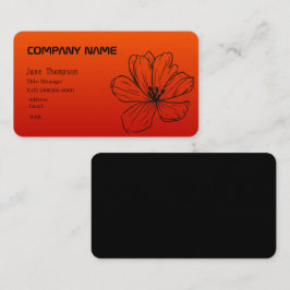 Blume der Visitenkarte