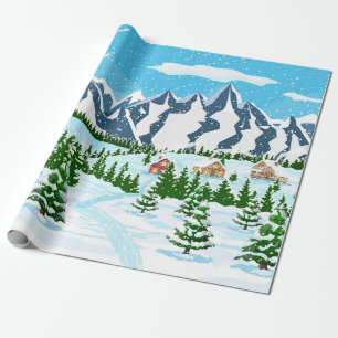 Blume der Wasserfarben-Sommerwiese Geschenkpapier