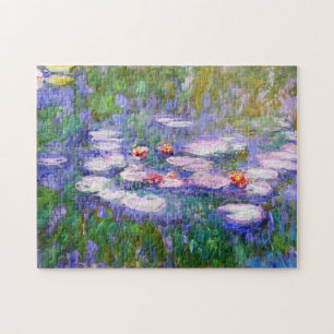Blume der Wasserlilie Bloom Claude Monet Kunst, Di Puzzle