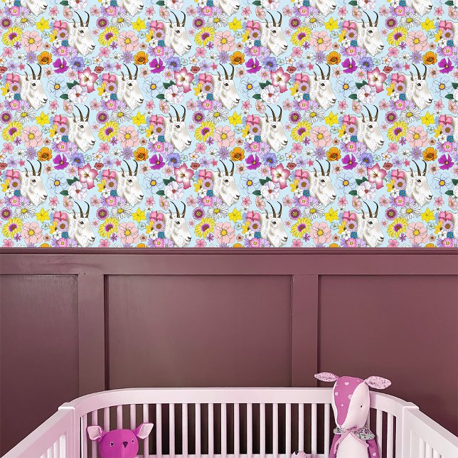 Blume der weißen Bergziege Tapete (Von Creator hochgeladen)