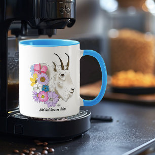Blume der weißen Bergziege Tasse