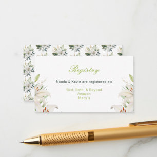 Blume der Weißen Lilie Begleitkarte