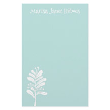 Blume der weißen Pflanze Minimal botanische Illust