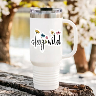 Blume der wilden Affirmation bleibe   Aufkleber Di