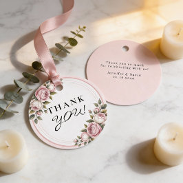 Blume des Aquarellgartens Vielen Dank Geschenkanhänger