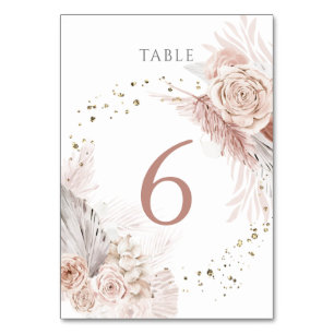 Blume des Aquarells Tischnummer 6