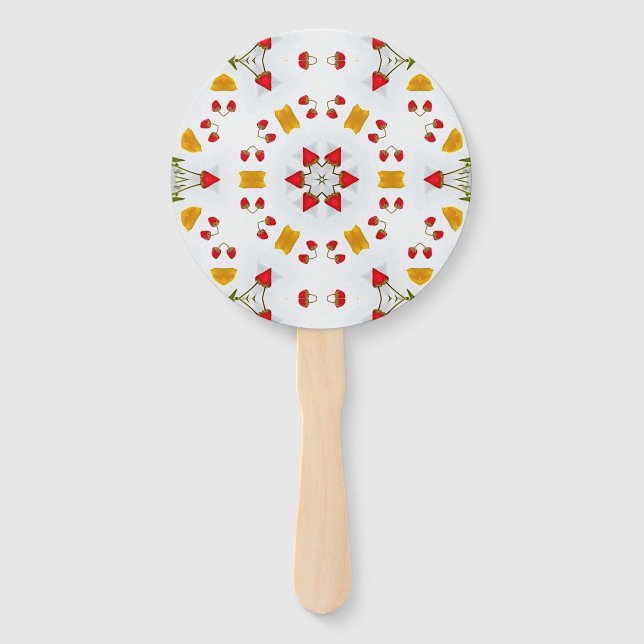 Blume des Atomkerns Vintag Fächer (Vorderseite)