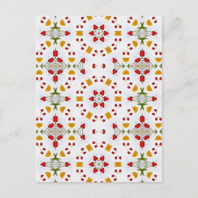 Blume des Atomkerns Vintag Postkarte (Vorderseite)