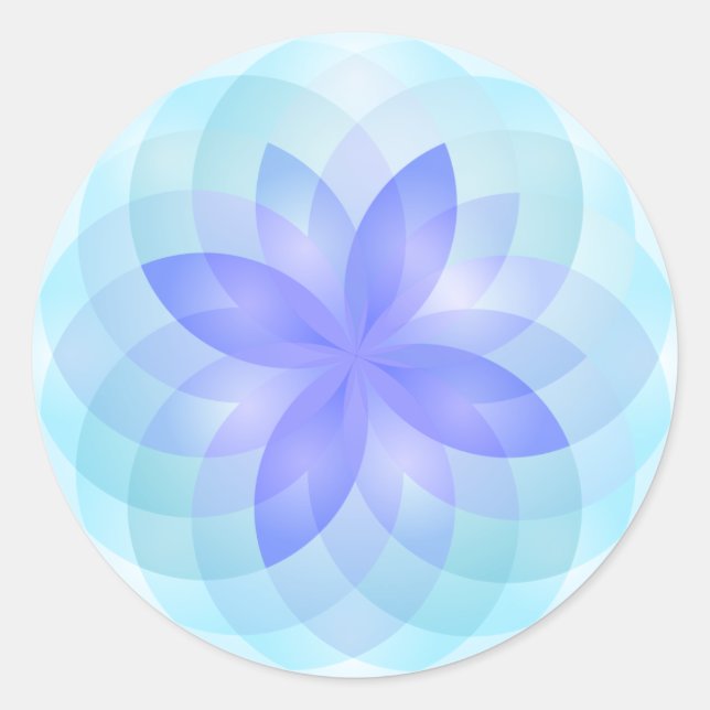 Blume des Aufklebers Runder Aufkleber (Vorderseite)