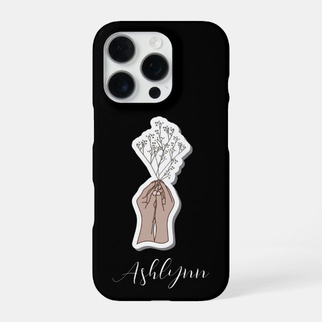 Blume des Babyattrades iPhone Hülle (Rückseite)