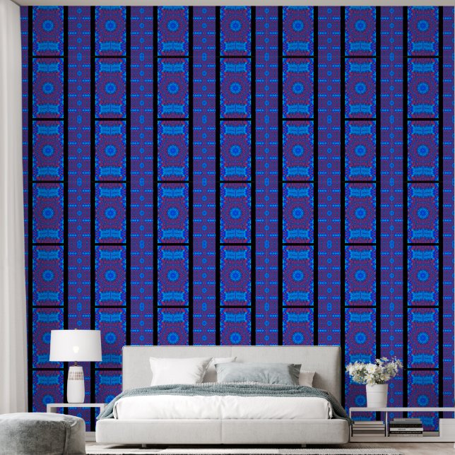 Blume des Blauen Lichts Tapete (Schlafzimmer)