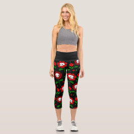 Blume des Blumenschädels Capri Leggings
