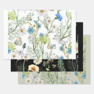 Blume des Botanischen Gartens Geschenkpapier Set