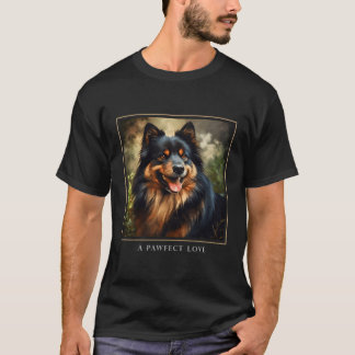 Blume des finnischen Lapphund Hunde-Gartens T-Shirt