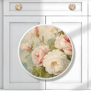 Blume des französischen Marktes Vintag Rosa und We Keramikknauf