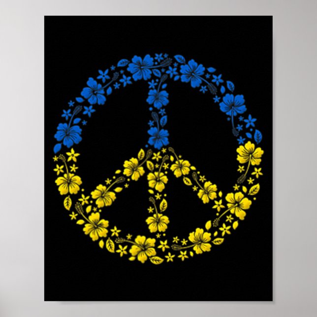 Blume des Friedens in der Ukraine Poster (Vorne)