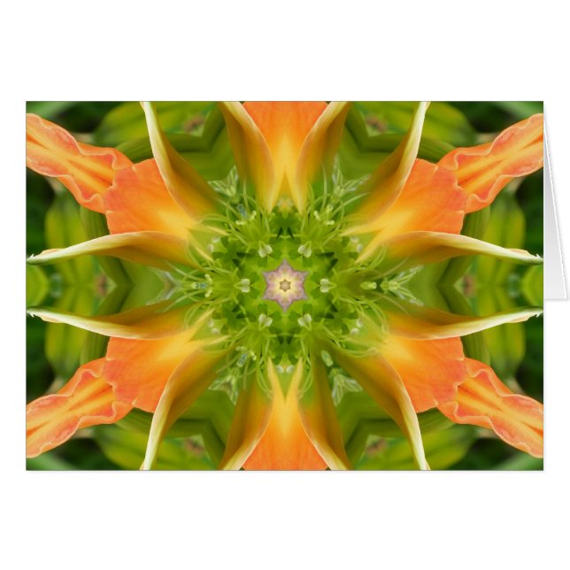 Blume des Friedens Mandala (Vorderseite (Horizontal))