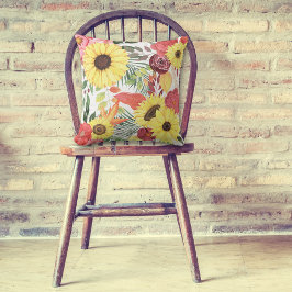 Blume des frühen Herbstes Kissen