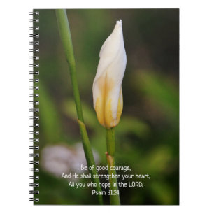 Blume des Glaubens Courage Prayer Journal Notizblock