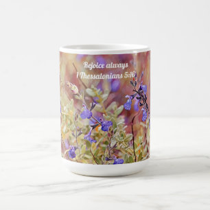 Blume des Glaubens freuen sich immer über die Tas Kaffeetasse