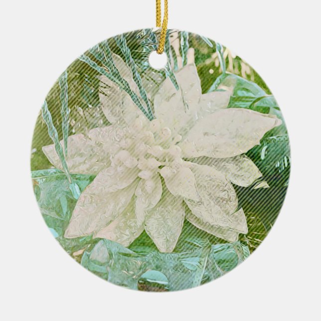 Blume des Glaubens Isaiah Poinsettia Ornament (Vorne)