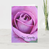 Blume des Glaubens Lila Rose Sympathiekarte