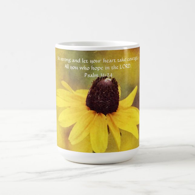 Blume des Glaubens Psalm 31:24 Tasse der wilden Bl (Mittel)