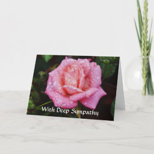 Blume des Glaubens Rose Sympathiekarte Karte