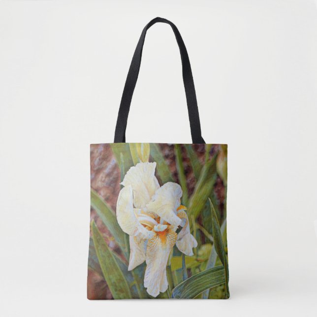 Blume des Glaubens Sprichwörter Iris-Tasche (Vorderseite)