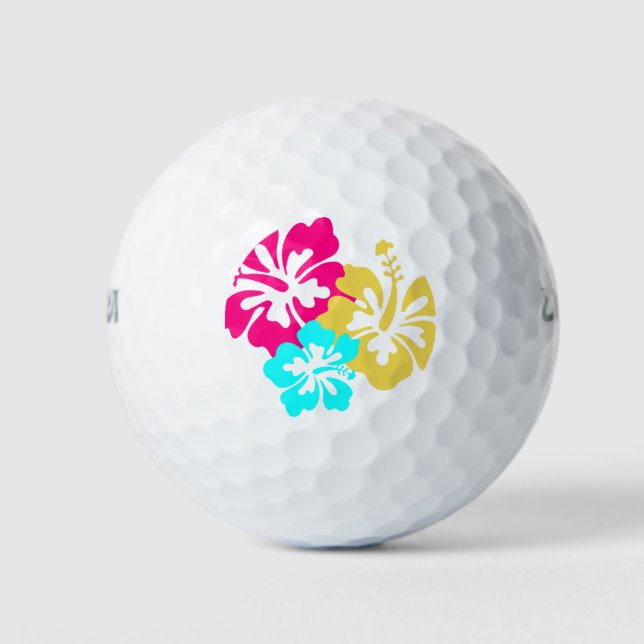 Blume des hawaiianischen Hibiskus Golfball (Vorderseite)