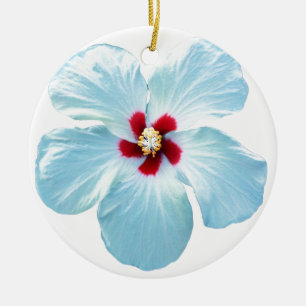 Blume des hawaiianischen Hibiskus Keramik Ornament