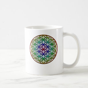 Blume des heiligen Geometriesymbols des Lebens Tasse