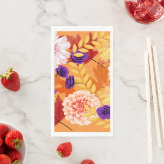 Blume des Herbstes Serviette