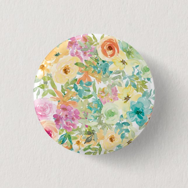Blume des Herzens Button (Vorderseite)