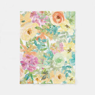 Blume des Herzens Fleecedecke
