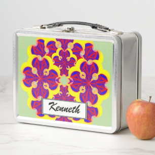 Blume des Herzens von Kenneth Yoncich Metall Lunch Box