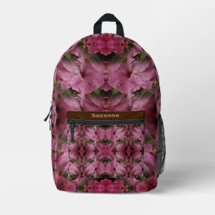 Blume des Hibiskus multipliziert Vintag Personalis Bedruckter Rucksack