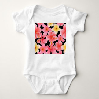 Blume des Hibiskus Plumeria Baby Strampler