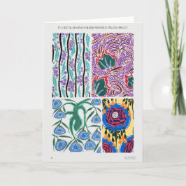 Blume des Jugendstil-Grafikdesigns Karte