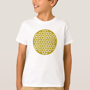 Blume des Lebens 2 - goldgelocht T-Shirt