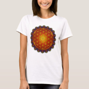 Blume des Lebens - Apophysis Mandala I + Ihre Idee T-Shirt