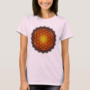 Blume des Lebens - Apophysis Mandala I + Ihre Idee T-Shirt