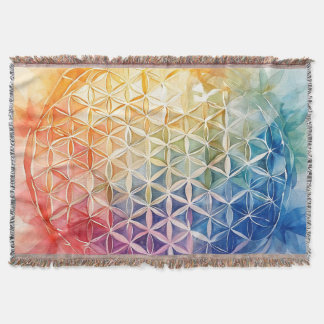 Blume des Lebens - Aquarellmalerei Decke