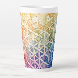 Blume des Lebens - Aquarellmalerei Milchtasse