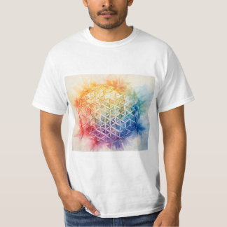 Blume des Lebens - Aquarellmalerei T-Shirt