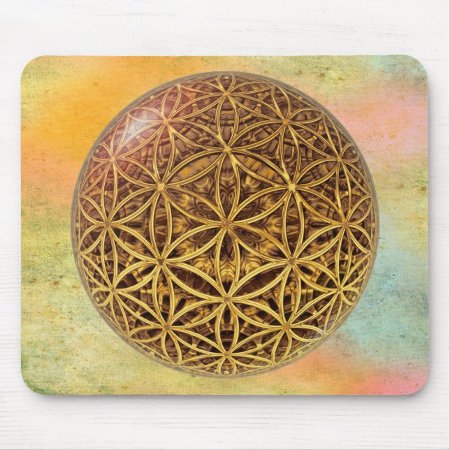 Blume des Lebens / Blume des Lebens - Ballgitter G Mousepad (Vorne)