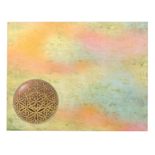 Blume des Lebens / Blume des Lebens - Ballgitter G Notizblock