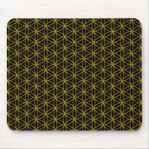 Blume des Lebens / Blume des Lebens - goldenes Mus Mousepad